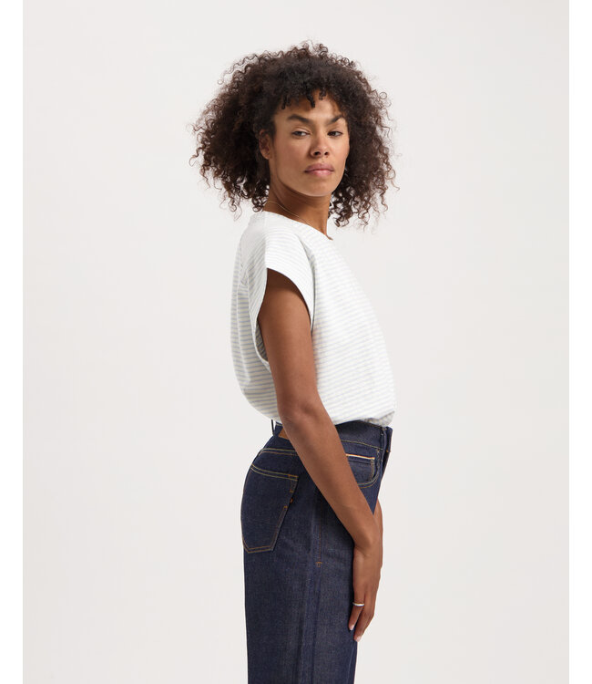 KUYICHI •• Celine striped tee | Skyway -Off White