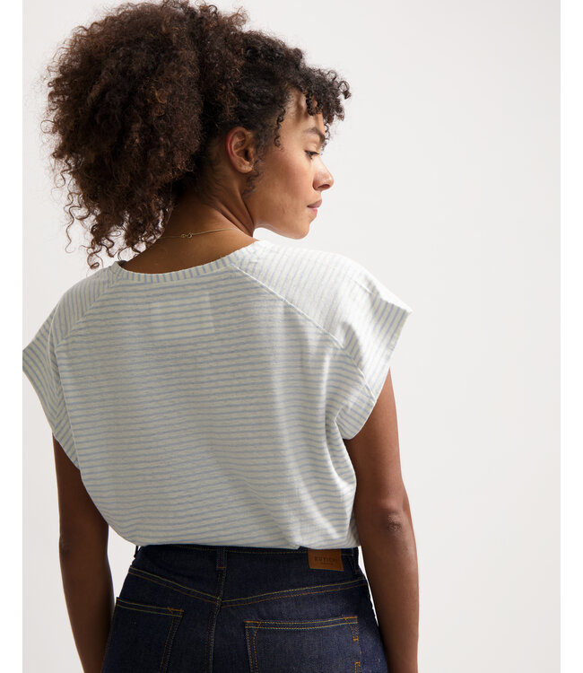 KUYICHI •• Celine striped tee | Skyway -Off White