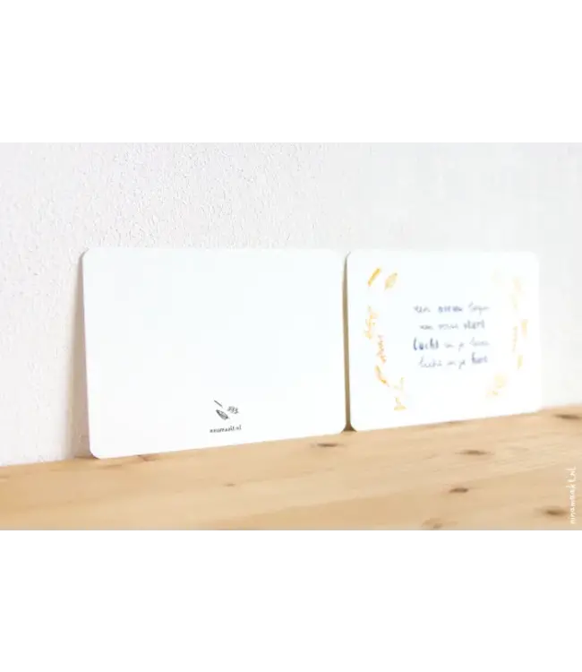 Nina Maakt •• Kaart | Een nieuw begin