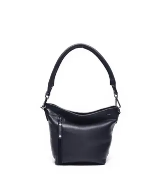 Berba •• Leren schoudertas Lucca | Navy