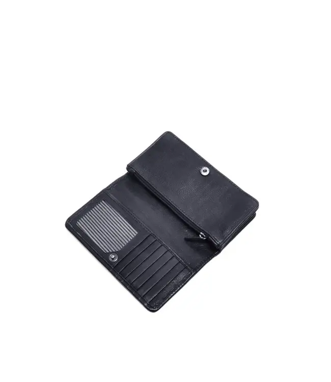 Berba •• Leren damesportemonnee Lucca 335-304-07 Navy