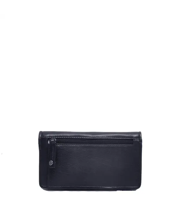 Berba •• Leren damesportemonnee Lucca 335-304-07 Navy