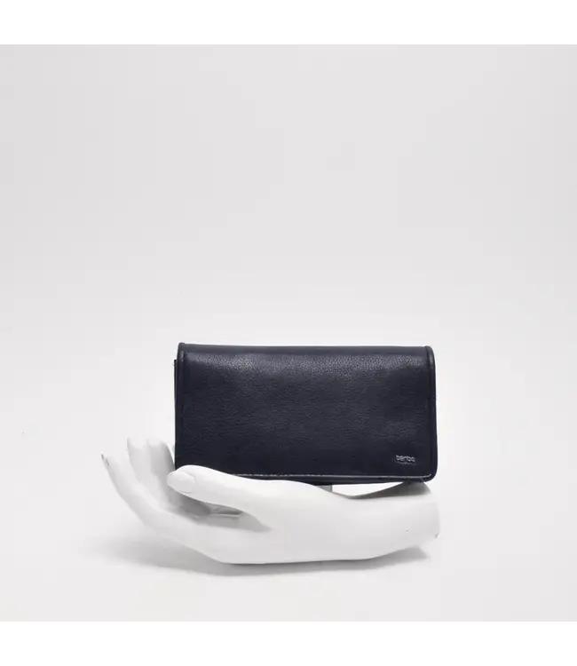 Berba •• Leren damesportemonnee Lucca 335-304-07 Navy