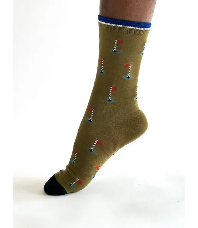 THOUGHT  •• Heren sokken Keane Golf Bamboo Socks - Green