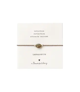 A BEAUTIFUL STORY Gemstone Card Labradorite