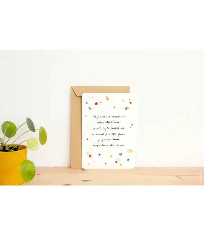 Nina Maakt •• Grote kaart | Vul je hart met zonnestralen