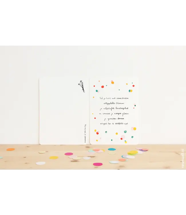 Nina Maakt •• Grote kaart | Vul je hart met zonnestralen