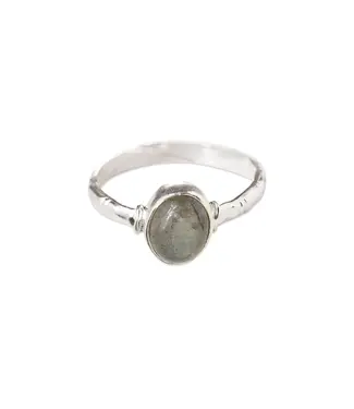 A BEAUTIFUL STORY •• Certain Labradorite Ring Silver Plated