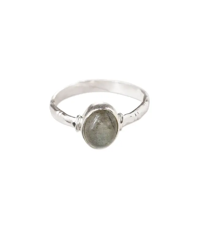 A BEAUTIFUL STORY •• Certain Labradorite Ring Silver Plated