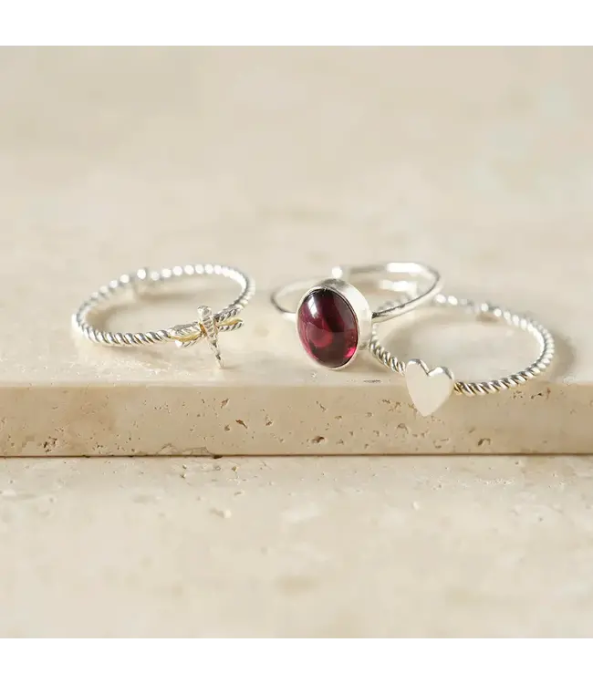 A BEAUTIFUL STORY •• Honorable Libelle Vergulde Ring