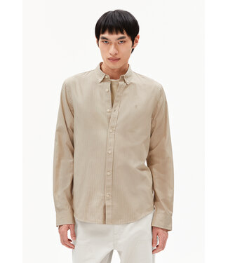 ARMEDANGELS •• Blouse QUAASA STRIPES | Light Sage-Oatmilk