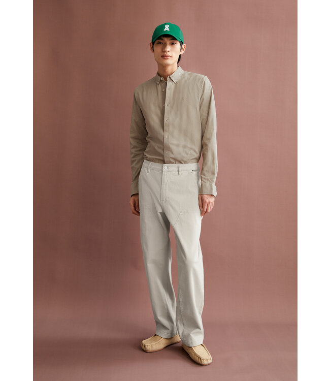 ARMEDANGELS •• Blouse QUAASA STRIPES | Light Sage-Oatmilk