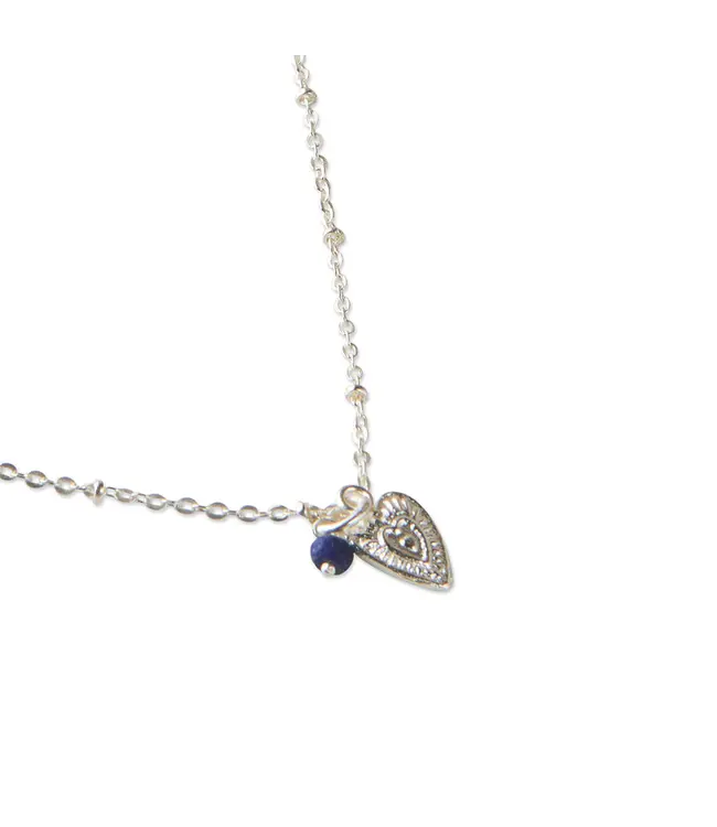 A BEAUTIFUL STORY •• Convinced Lapis Lazuli Verzilverde Ketting