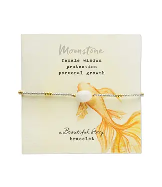 A BEAUTIFUL STORY •• Wanting Moonstone Bracelet Gold Colored