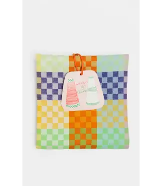 FOEKJE FLEUR •• Tea towel #58B checkered check