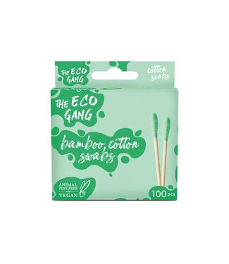 The Eco Gang •• Wattenstaafjes | Groen | 100 stuks