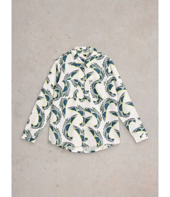 WHITE STUFF •• Sophie Organic Cotton Shirt | Ivory PR