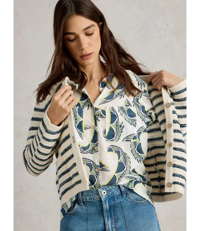 WHITE STUFF •• Sophie Organic Cotton Shirt | Ivory PR