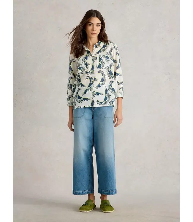 WHITE STUFF •• Sophie Organic Cotton Shirt | Ivory PR