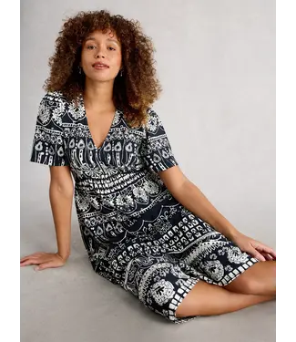WHITE STUFF •• Lucy Midi Dress | NAVY PRINT