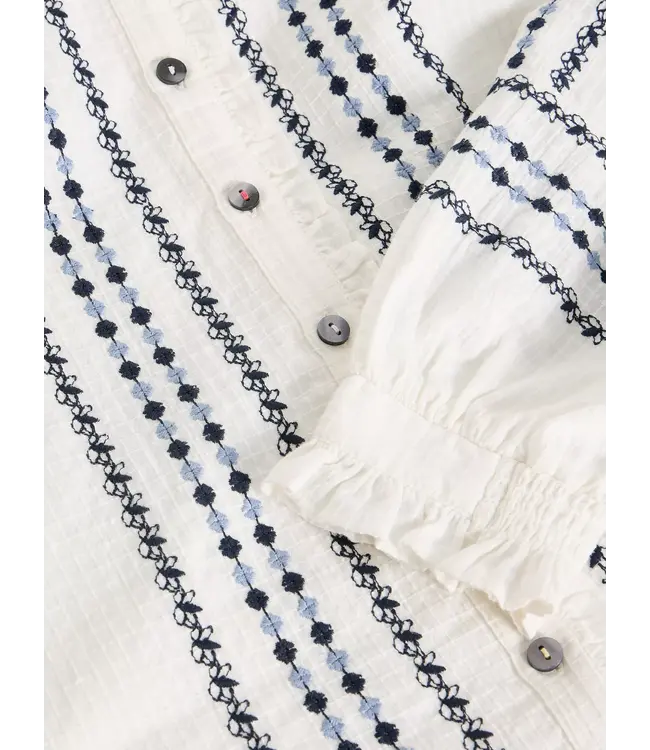 WHITE STUFF •• Naomi Embroidered Shirt | IVORY MULTI
