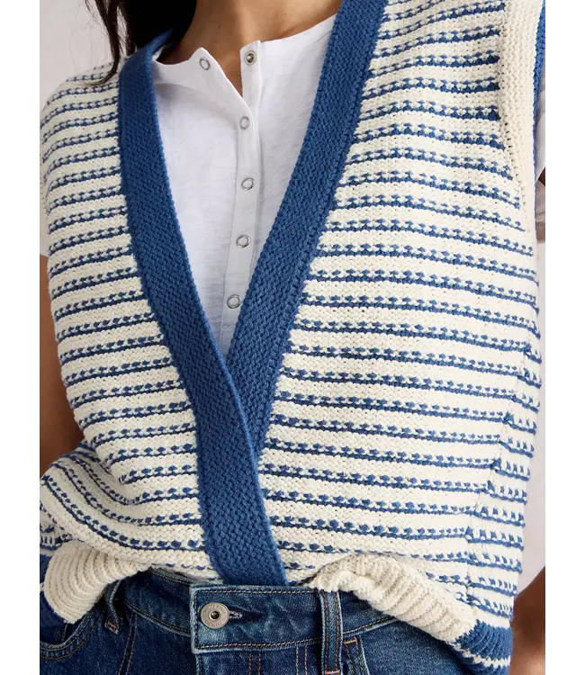 WHITE STUFF •• Kylie Waistcoat | Blue Multi