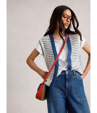 WHITE STUFF •• Kylie Waistcoat | Blue Multi