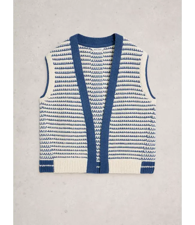 WHITE STUFF •• Kylie Waistcoat | Blue Multi