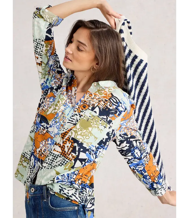 WHITE STUFF •• Sophie Organic Cotton | Orange Multi