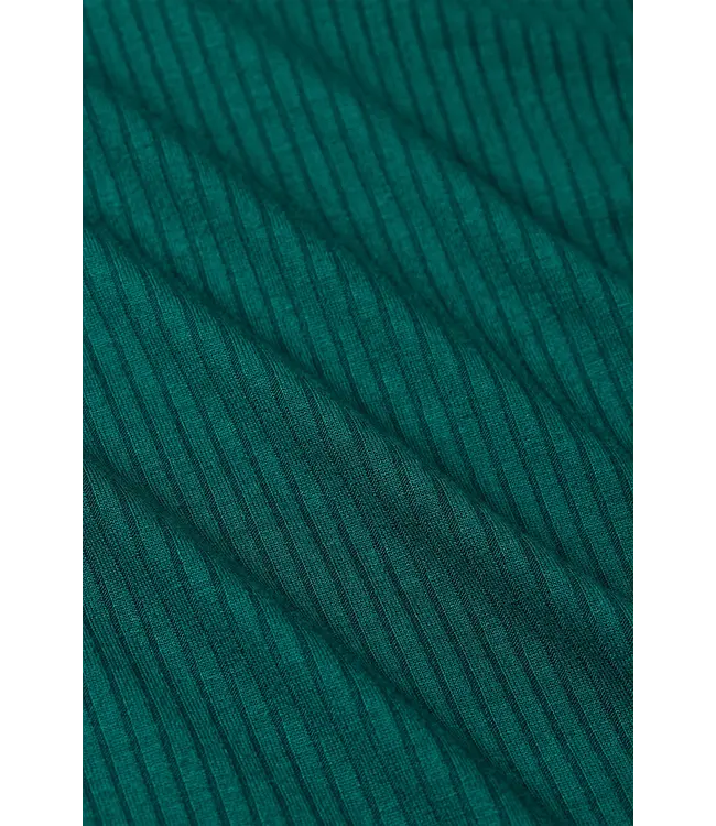 KING LOUIE •• Rollneck Top Uni Rib | Spruced Green