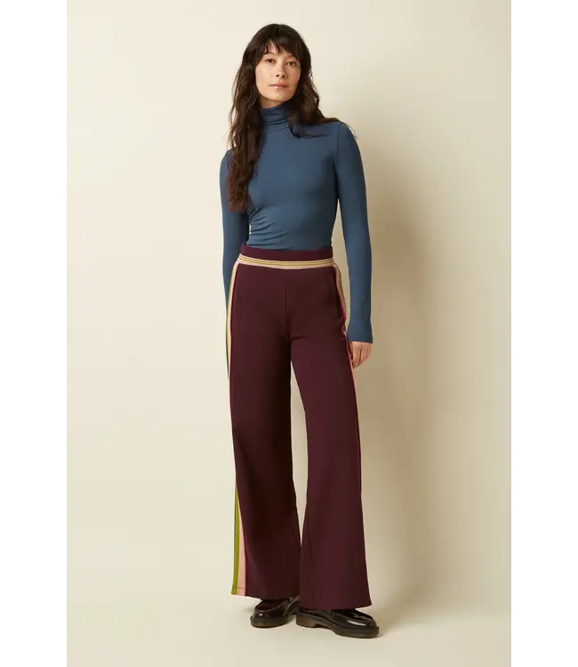 KING LOUIE •• Rollneck Top Uni Rib | Shadow Blue