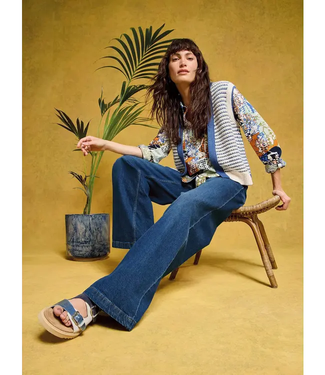 WHITE STUFF •• Ayla Wide Leg Jean | Mid Denim