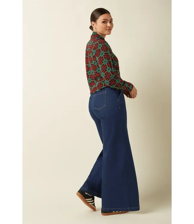 KING LOUIE •• Delia Blouse Duna | Black