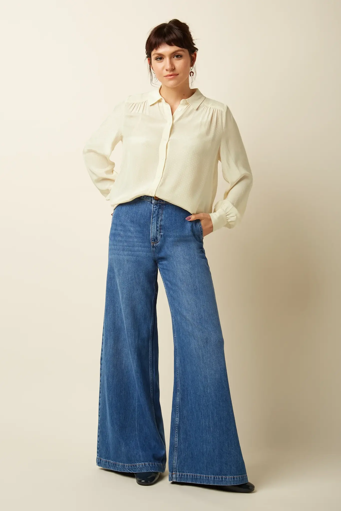 Peppa Pants Stone Denim | Blue Tint - De Groene Knoop • Green