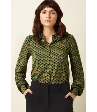 KING LOUIE •• Carina Blouse Frio | Spruced Green