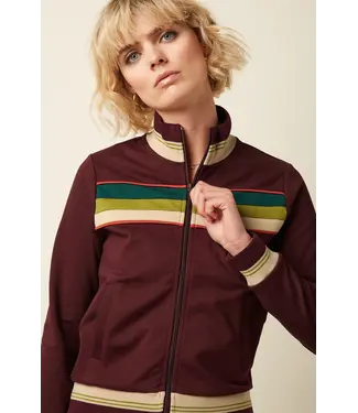 KING LOUIE •• Colorblock Coljack Daytona Sweat | Porto Red