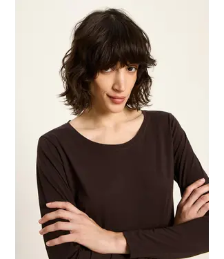 LANIUS •• Long-sleeved shirt | Dark brown