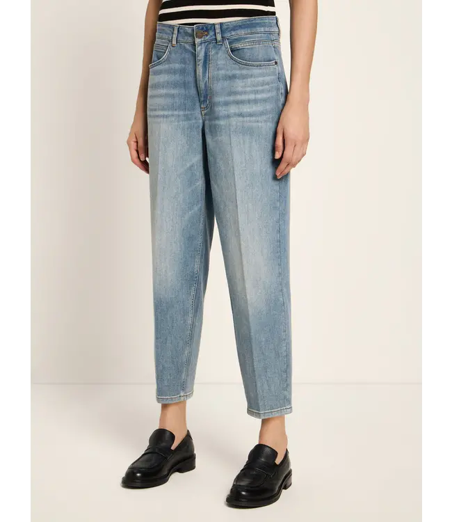 LANIUS •• Tapered Jeans | stonewash blue denim