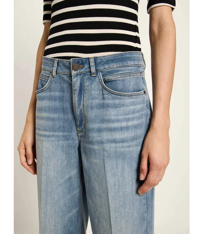 LANIUS •• Tapered Jeans | stonewash blue denim