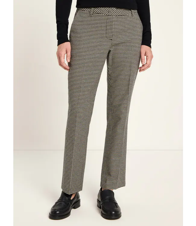 LANIUS •• Houndstooth Trousers | Black off-white
