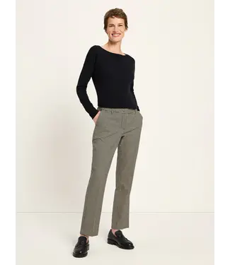 LANIUS •• Houndstooth Trousers | Black off-white