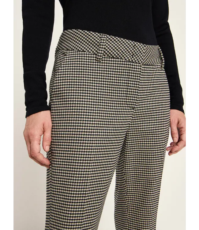 LANIUS •• Houndstooth Trousers | Black off-white
