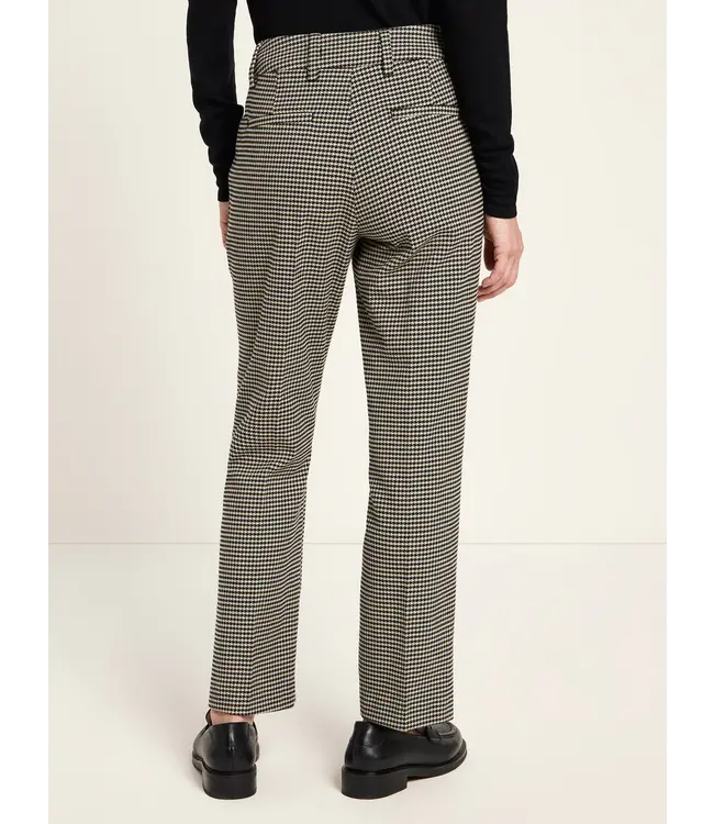 LANIUS •• Houndstooth Trousers | Black off-white