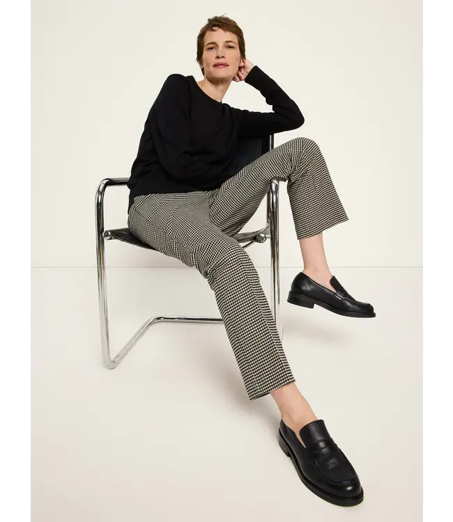 LANIUS •• Houndstooth Trousers | Black off-white