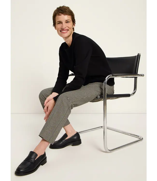 LANIUS •• Houndstooth Trousers | Black off-white