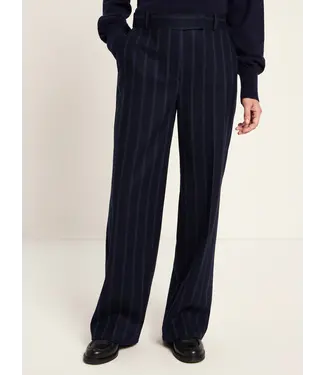 LANIUS •• Gestreepte pantalon Marlene | Midnight