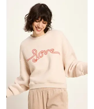 LANIUS •• Statement Sweatshirt | Creme Melange