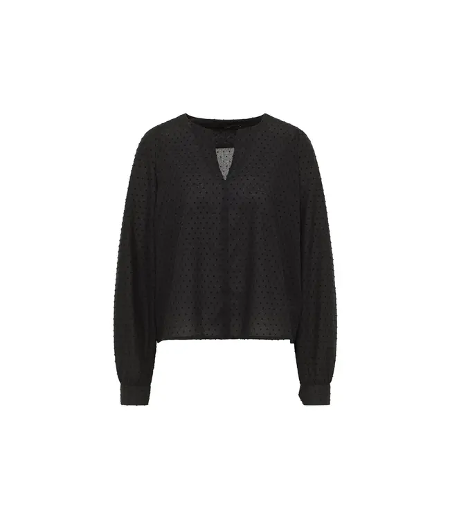 LANIUS •• Structured Blouse | Black