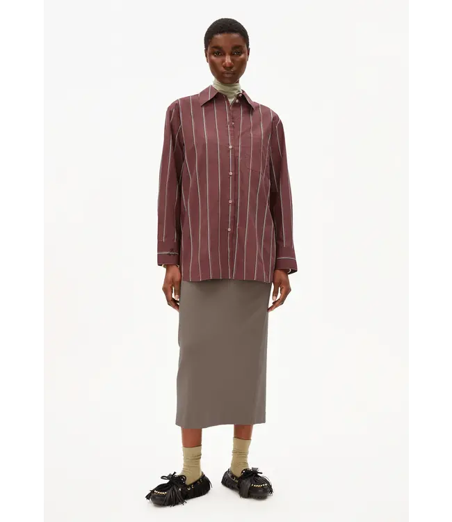 ARMEDANGELS •• HALIAA STRIPED | Dark berry