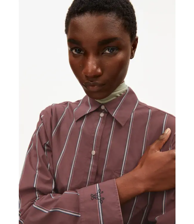 ARMEDANGELS •• HALIAA STRIPED | Dark berry